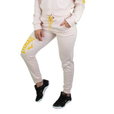 Calça Moletom Everlast - Branco / Amarelo - Feminino